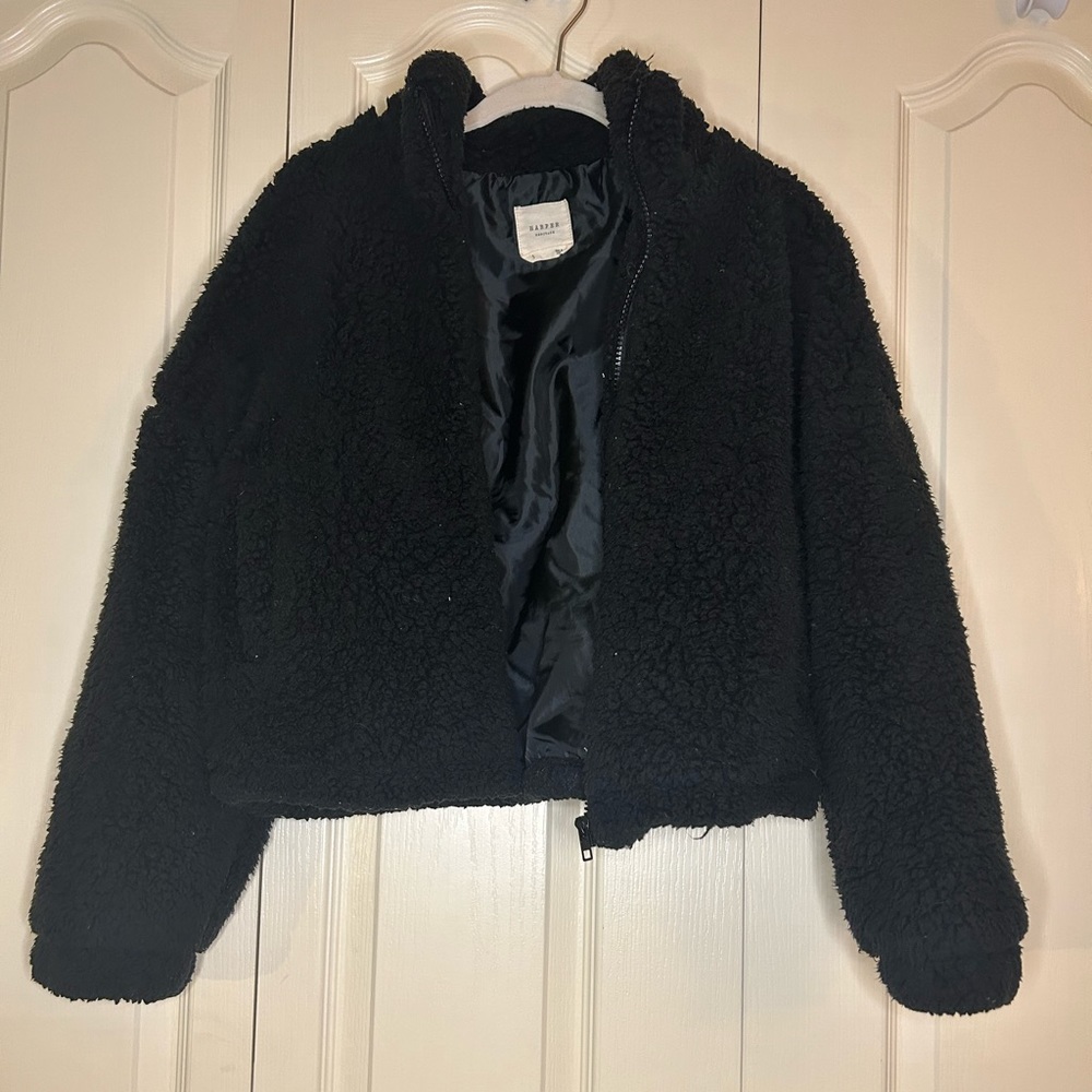 Women’s Zip-Up Teddy Jacket | Size S